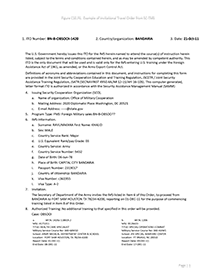 Figure C10.F6. Example of Invitational Travel Order from the Security Cooperation Training Management System