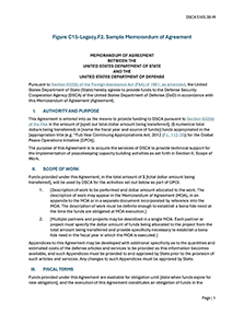 Figure C15-Legacy.F2. Sample Memorandum of Agreement