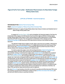 Figure C16.F5. Template of Notification Memorandum of New Sister Case