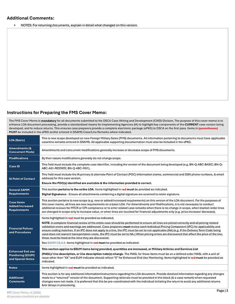 Figure C5.F25. Foreign Military Sales Cover Memorandum page 3