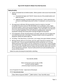 Figure C5.F8. Template for 36(b)(1) Transmittal Documents