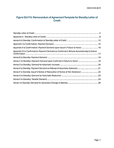 Figure C9.F10. Memorandum of Agreement Template for Standby Letter of Credit
