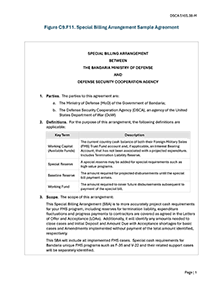 Figure C9.F11. Special Billing Arrangement Sample Agreement
